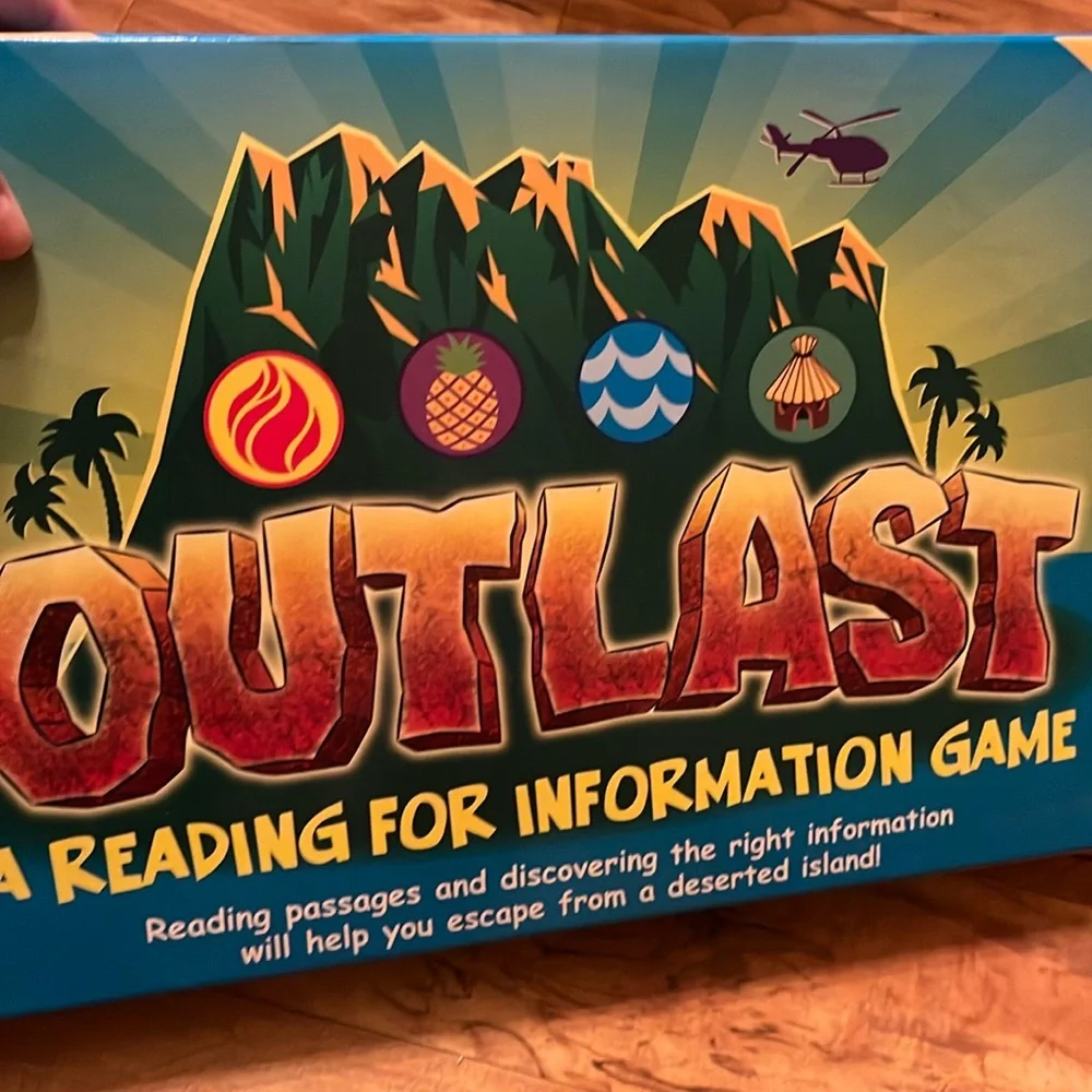 Outlast: a reading for information game Reading comprehension Level 2 Board Game